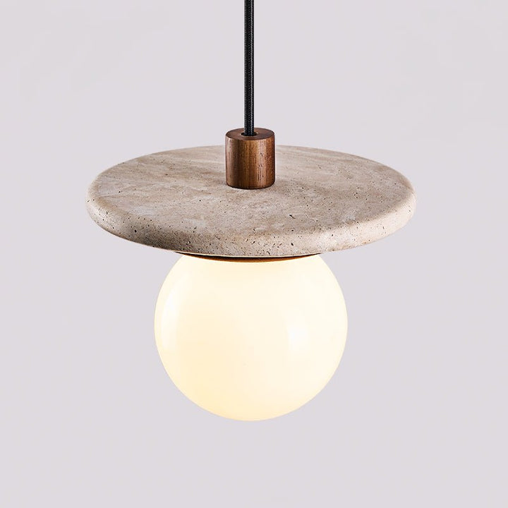 Travertine Disk Pendant Light - Vakkerlight