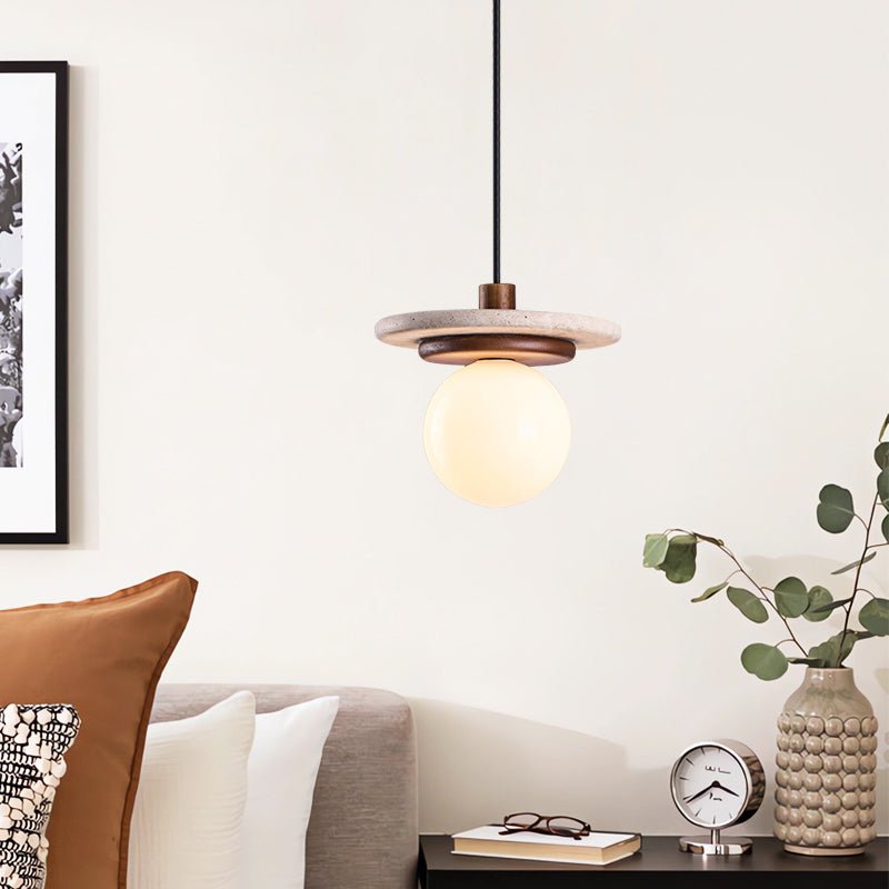 Travertine Disk Pendant Light - Vakkerlight