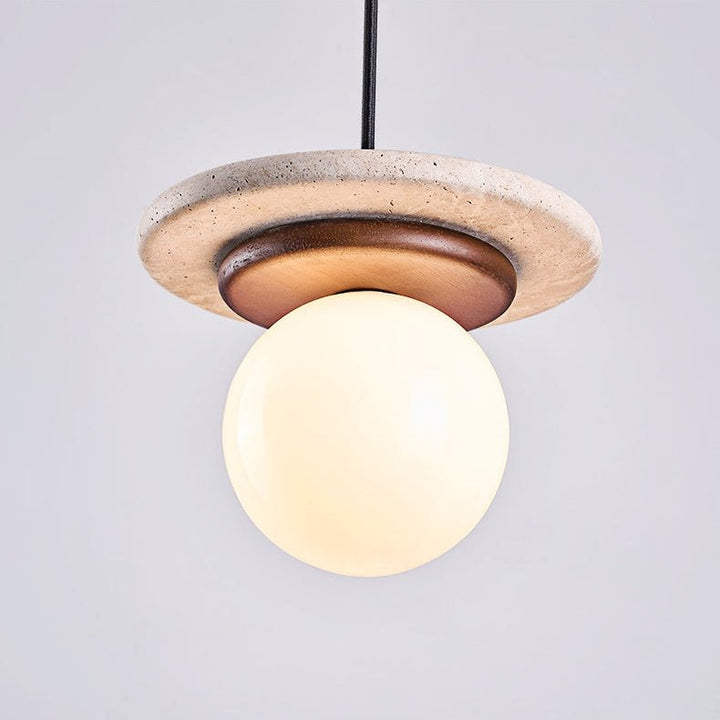 Travertine Disk Pendant Light - Vakkerlight