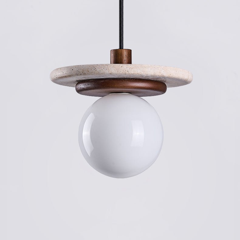 Travertine Disk Pendant Light - Vakkerlight