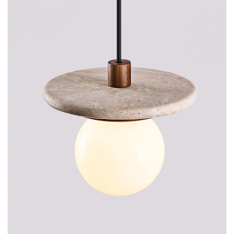 Travertine Disk Pendant Light - Vakkerlight