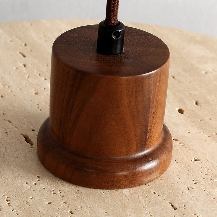 Travertine Disk Globe Pendant Light - Vakkerlight