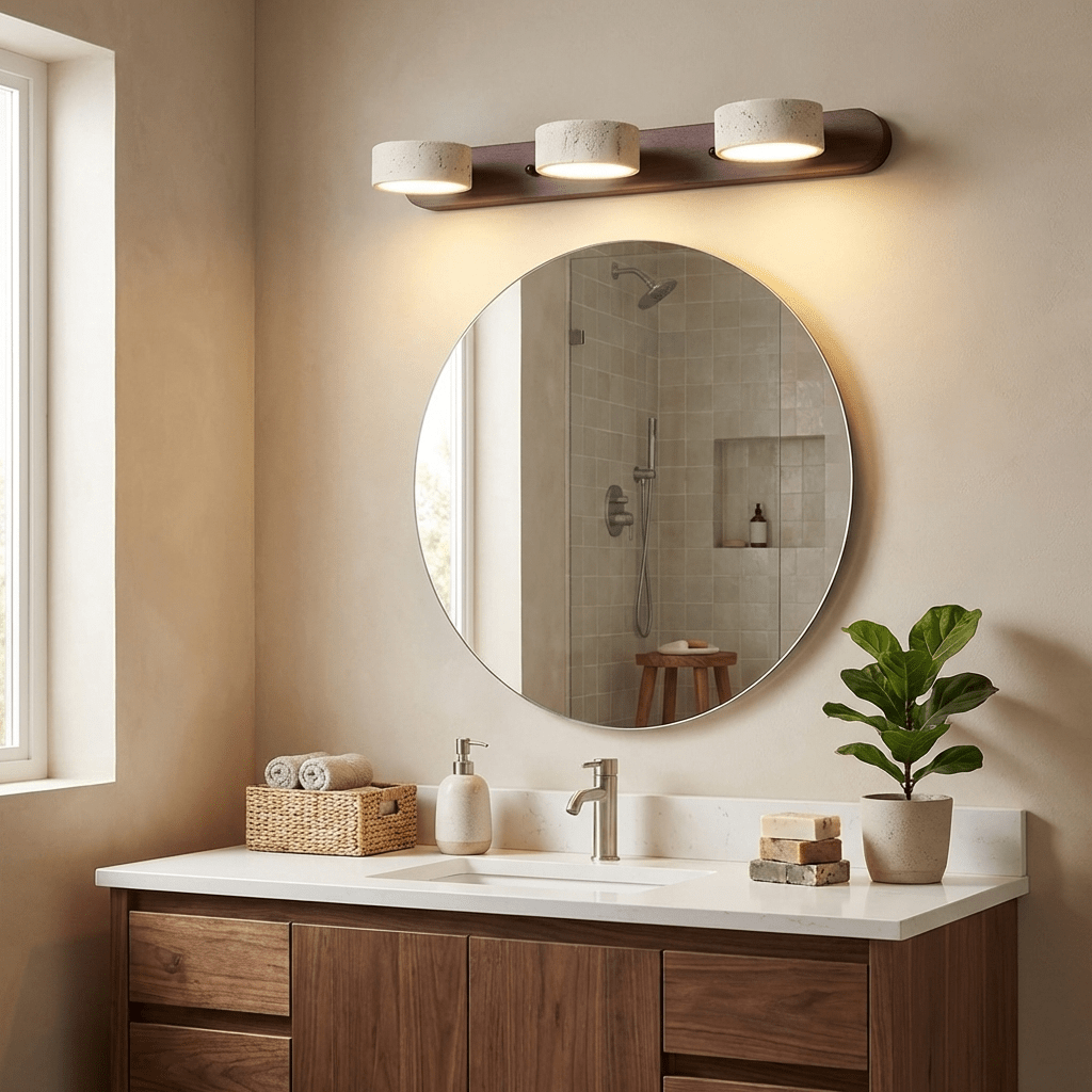 Travertine Duo Wall Light