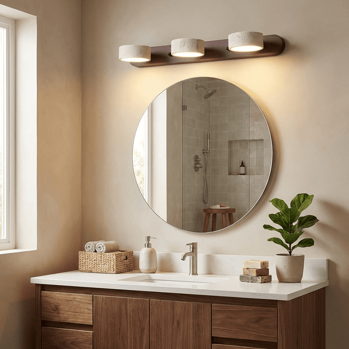 Travertine Duo Wall Light