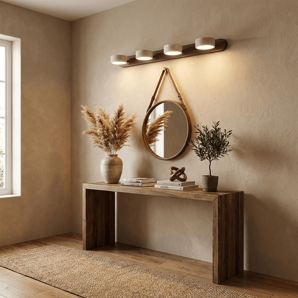 Travertine Duo Wall Light