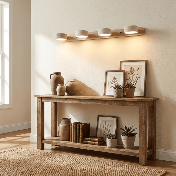 Travertine Duo Wall Light