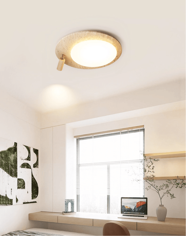 Travertine Oval Knob Ceilling Lamp - Vakkerlight