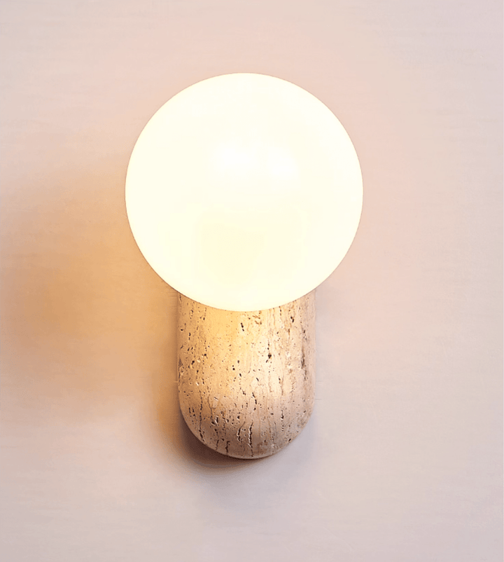 Travertine Pebble Wall Light - Vakkerlight