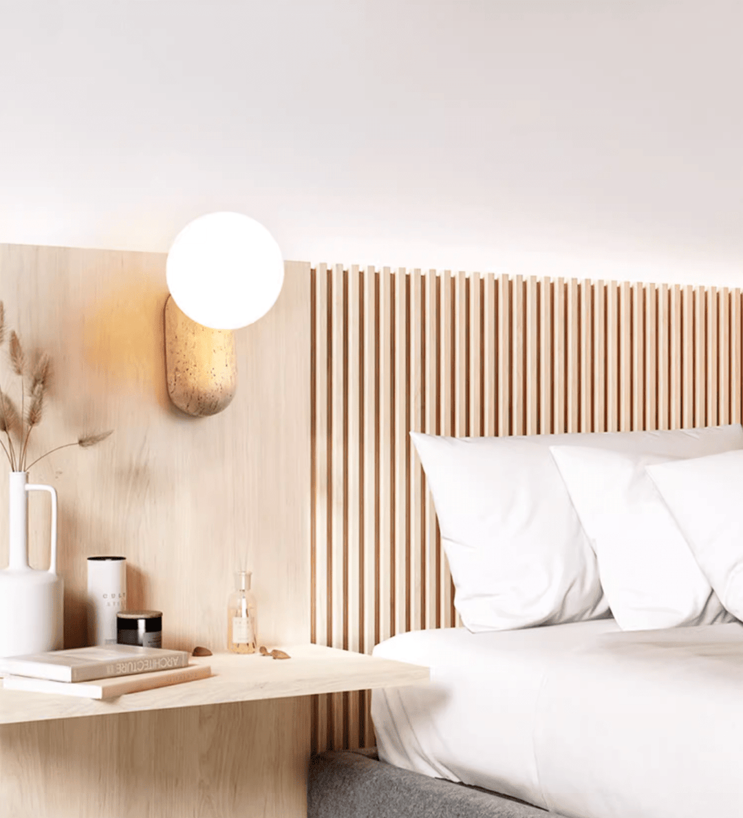 Travertine Pebble Wall Light - Vakkerlight