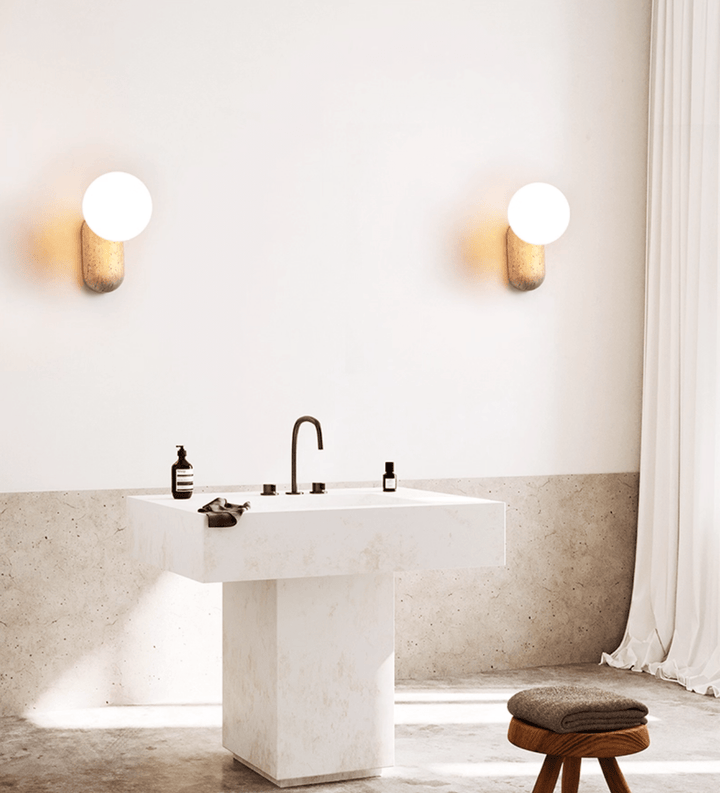 Travertine Pebble Wall Light - Vakkerlight