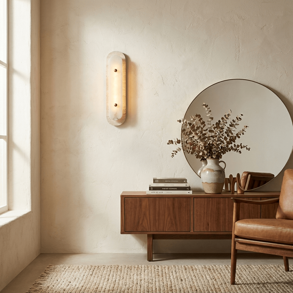 Travertine Pill Sconce - Vakkerlight