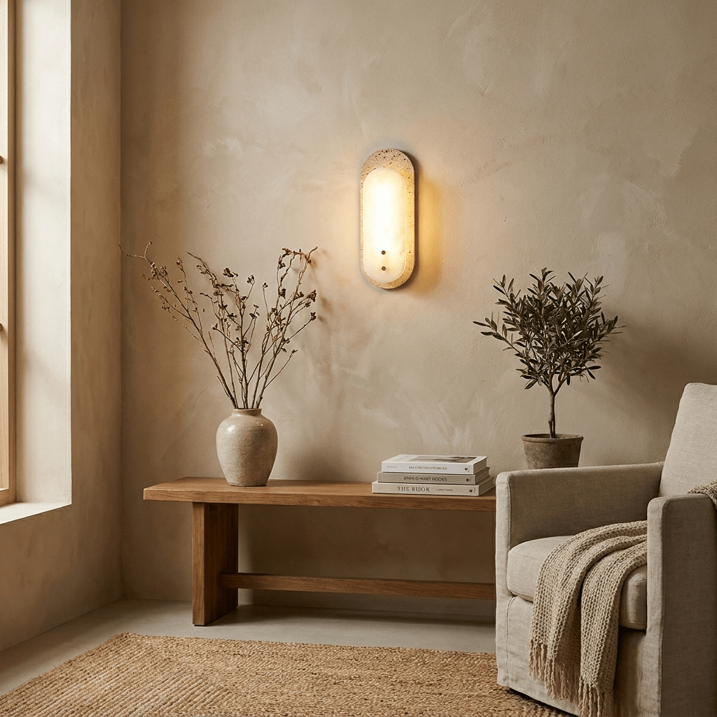Travertine Pill Sconce - Vakkerlight