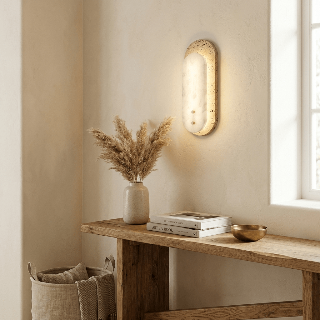 Travertine Pill Sconce - Vakkerlight