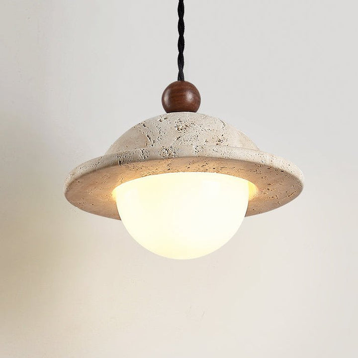 Travertine Saucer Pendant Light - Vakkerlight