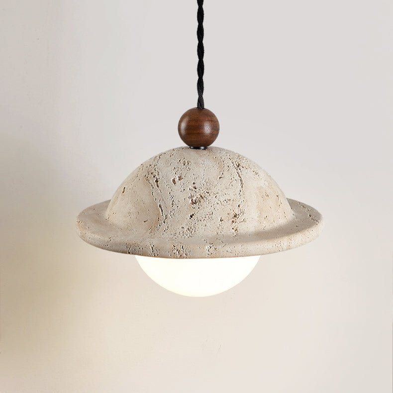 Travertine Saucer Pendant Light - Vakkerlight