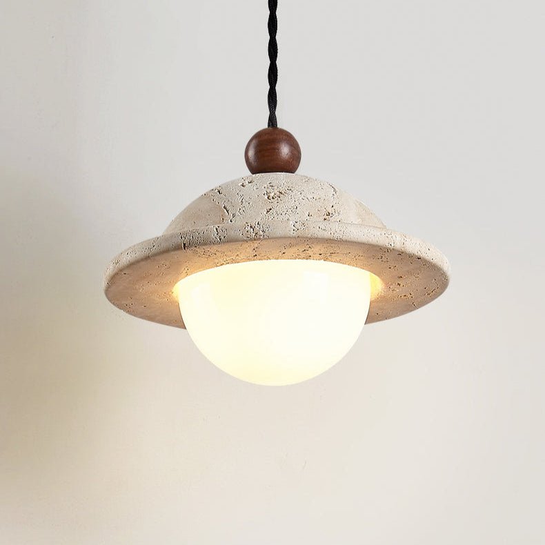 Travertine Saucer Pendant Light - Vakkerlight