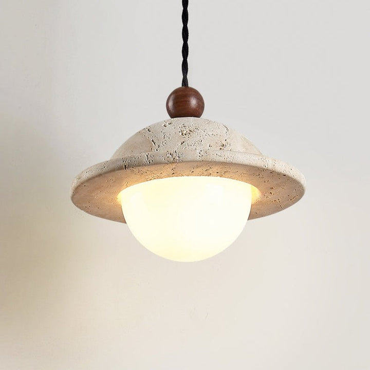 Travertine Saucer Pendant Light - Vakkerlight