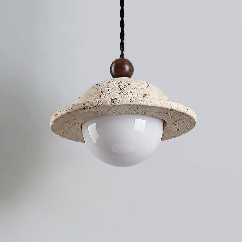 Travertine Saucer Pendant Light - Vakkerlight