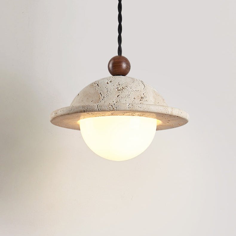 Travertine Saucer Pendant Light - Vakkerlight