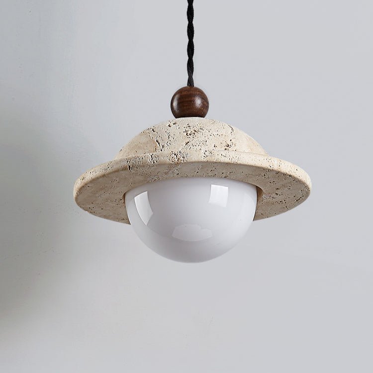 Travertine Saucer Pendant Light - Vakkerlight
