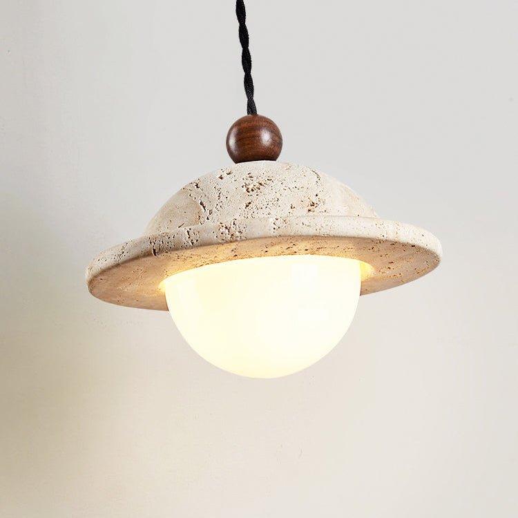 Travertine Saucer Pendant Light - Vakkerlight