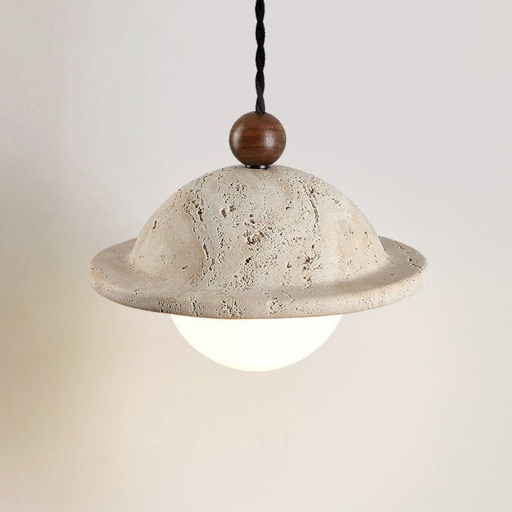 Travertine Saucer Pendant Light - Vakkerlight