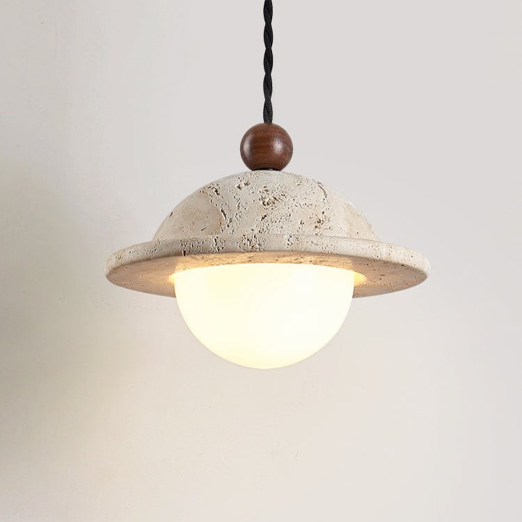 Travertine Saucer Pendant Light - Vakkerlight