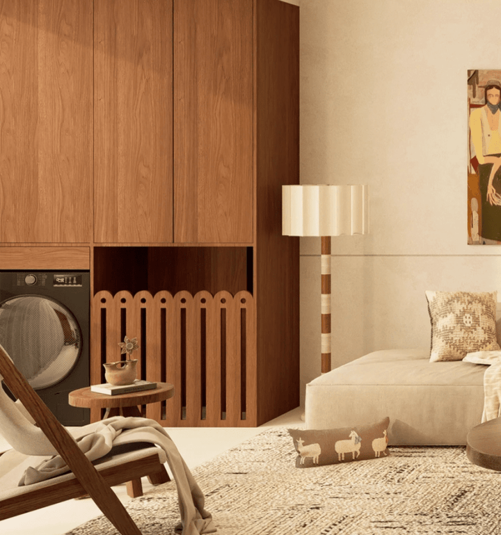 Travertine Striped Floor Lamp - Vakkerlight