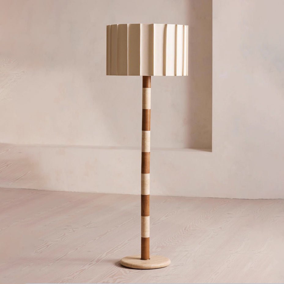 Travertine Striped Floor Lamp - Vakkerlight