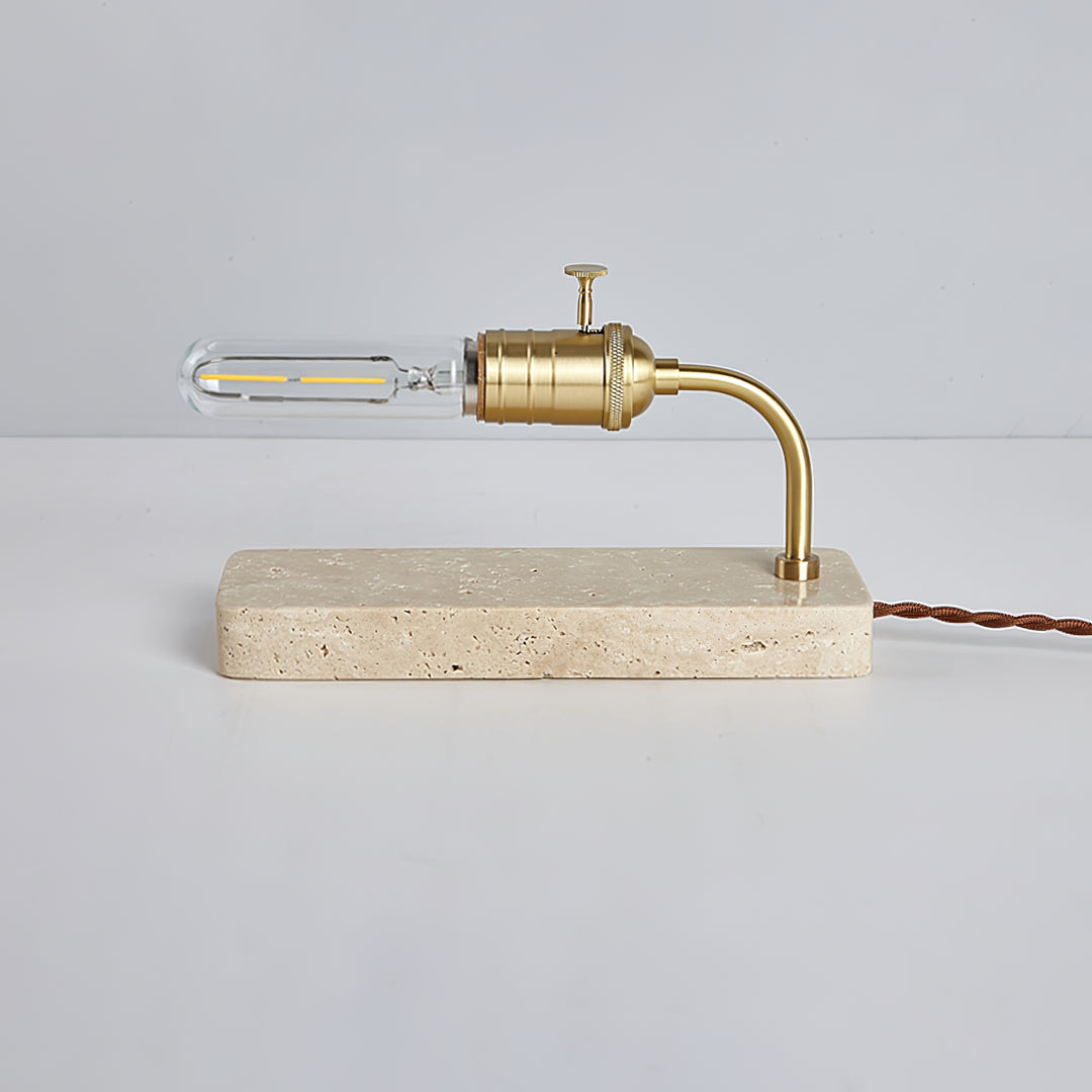 Travertine Vintage Tube Table Lamp - Vakkerlight
