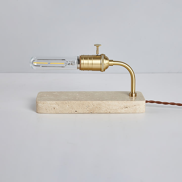 Travertine Vintage Tube Table Lamp - Vakkerlight