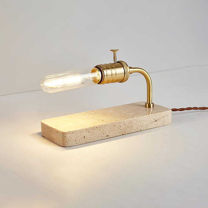 Travertine Vintage Tube Table Lamp - Vakkerlight