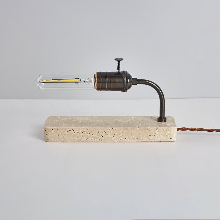 Travertine Vintage Tube Table Lamp - Vakkerlight