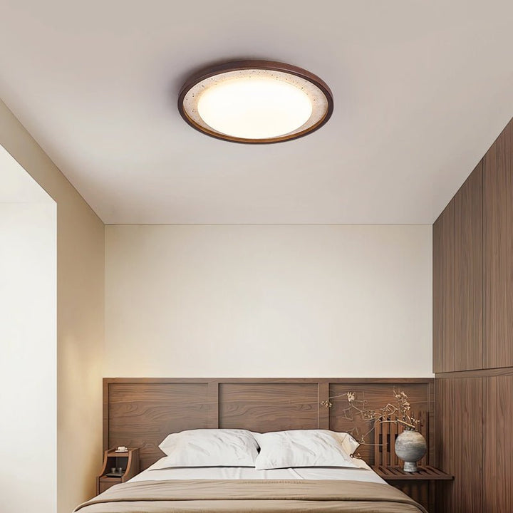 Travertine Wood Ceiling Light - Vakkerlight