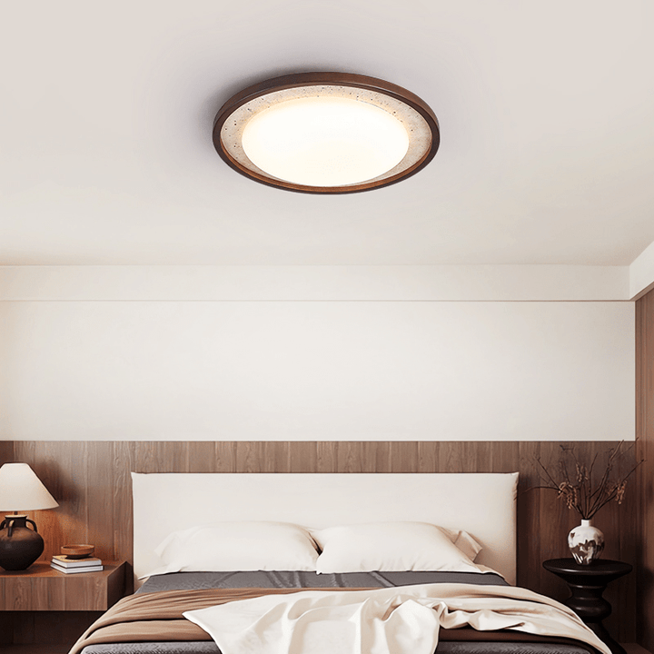 Travertine Wood Ceiling Light - Vakkerlight