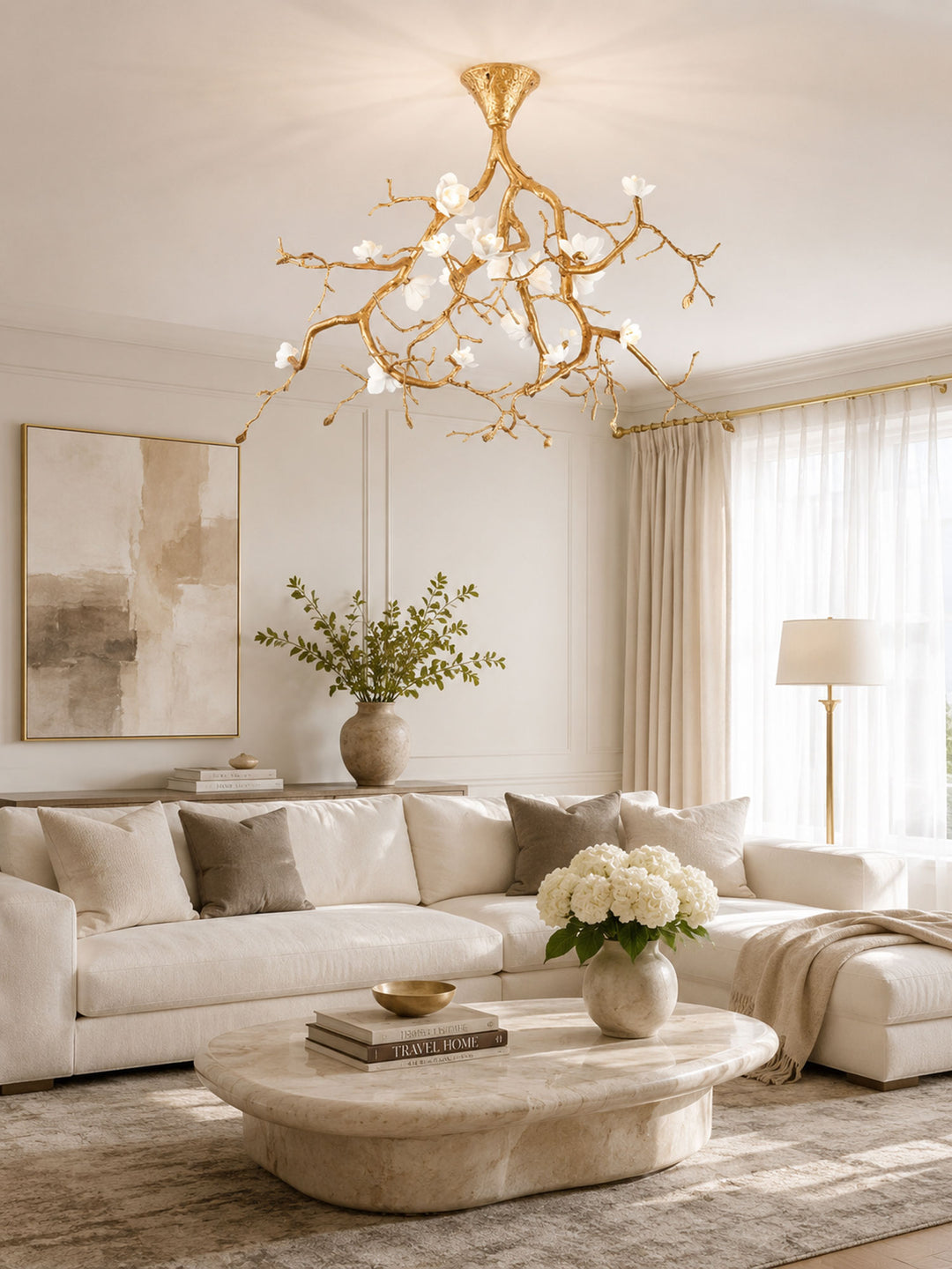 Tree Branches Flower Chandelier - Vakkerlight