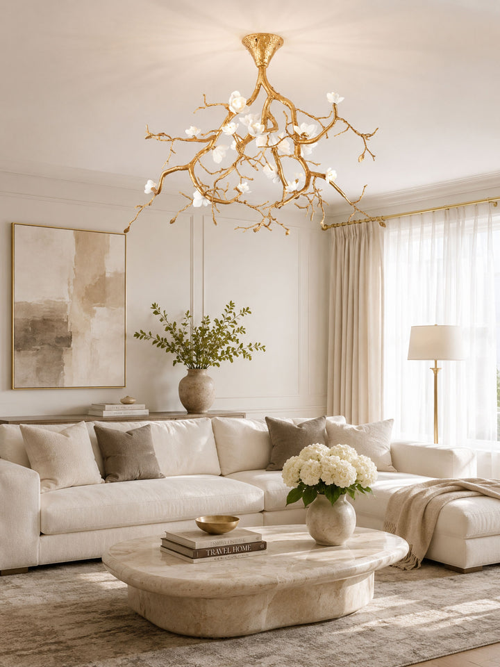 Tree Branches Flower Chandelier - Vakkerlight