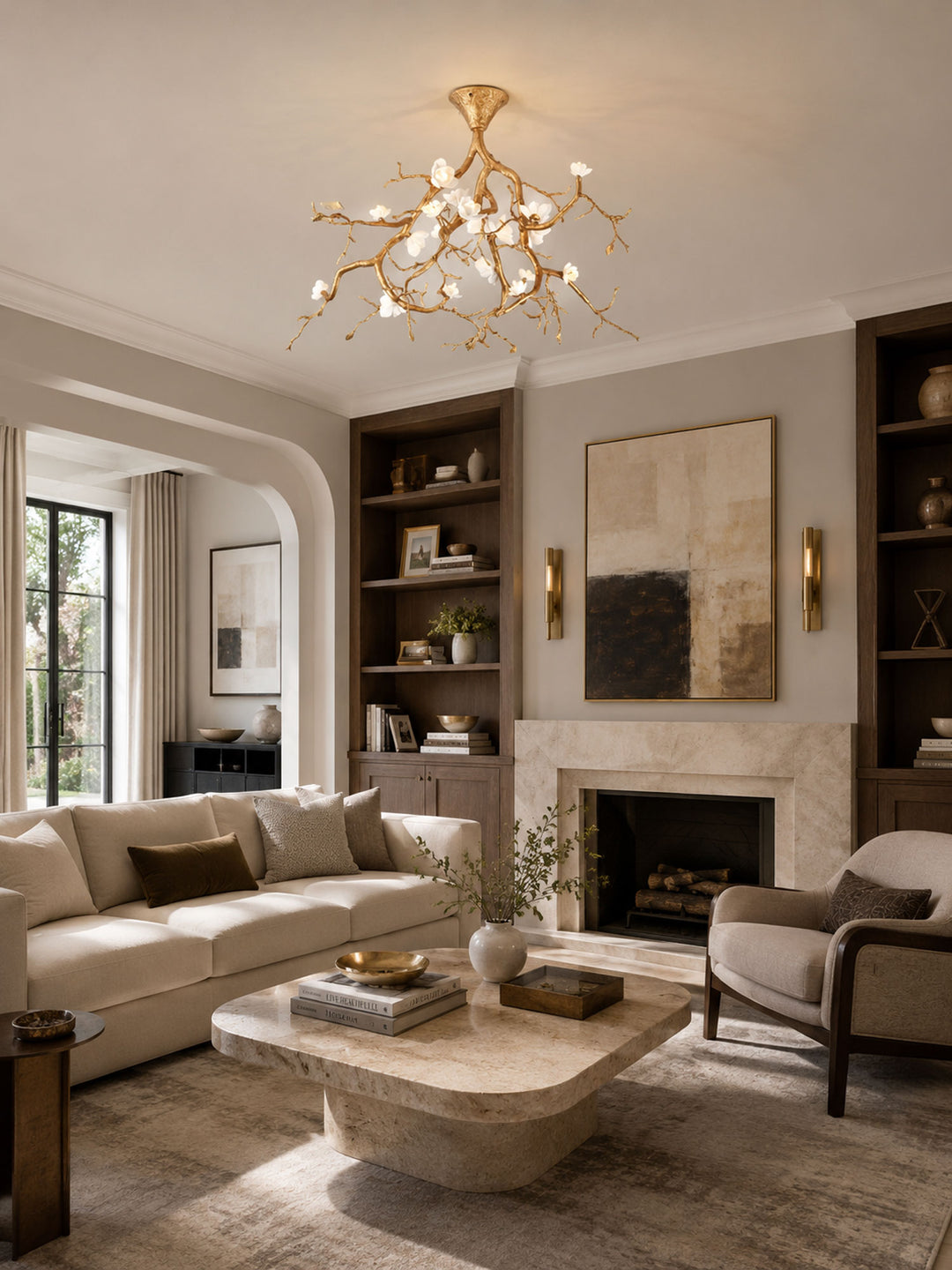 Tree Branches Flower Chandelier - Vakkerlight