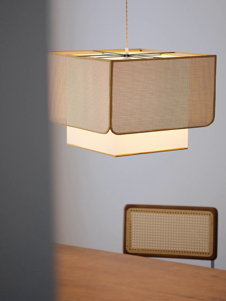 Trellis Woven Rattan Pendant Lamp