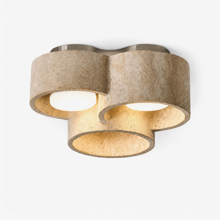 Trevi Travertine Cluster Ceiling Light