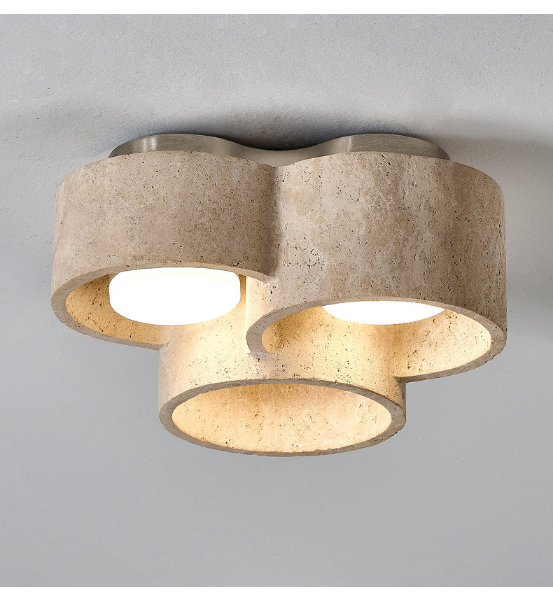 Trevi Travertine Cluster Ceiling Light