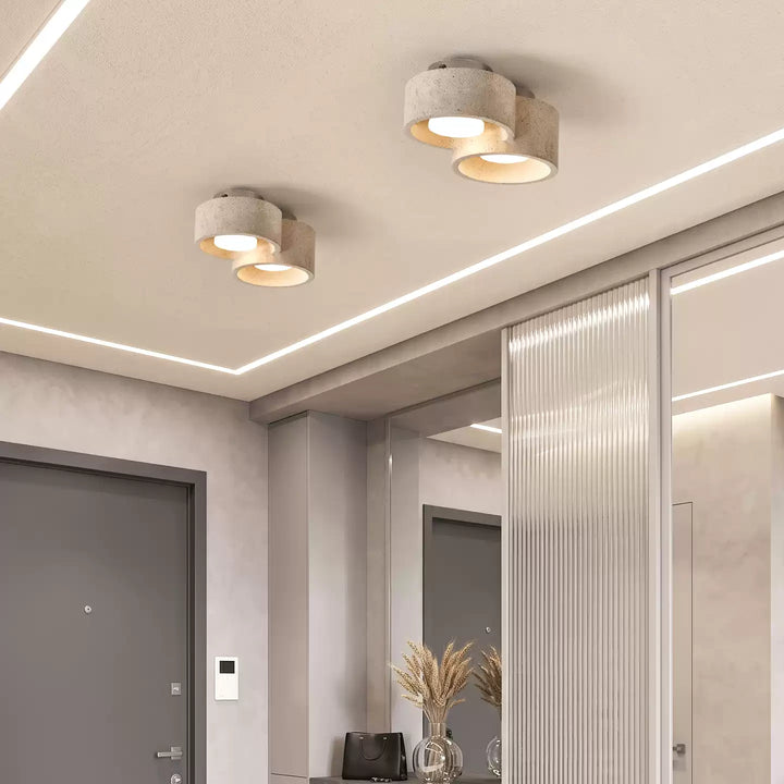 Trevi Travertine Cluster Ceiling Light