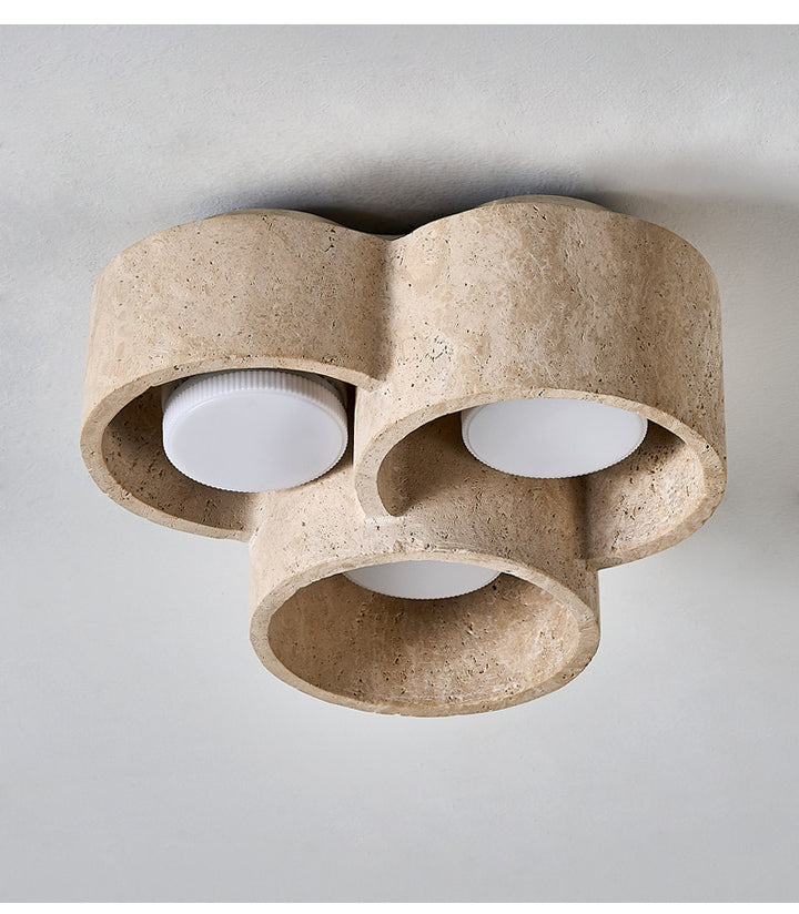 Trevi Travertine Cluster Ceiling Light