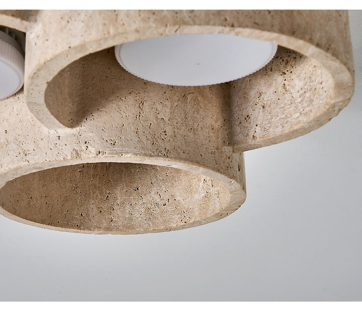 Trevi Travertine Cluster Ceiling Light