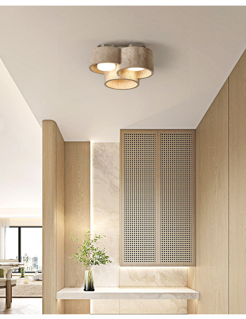 Trevi Travertine Cluster Ceiling Light