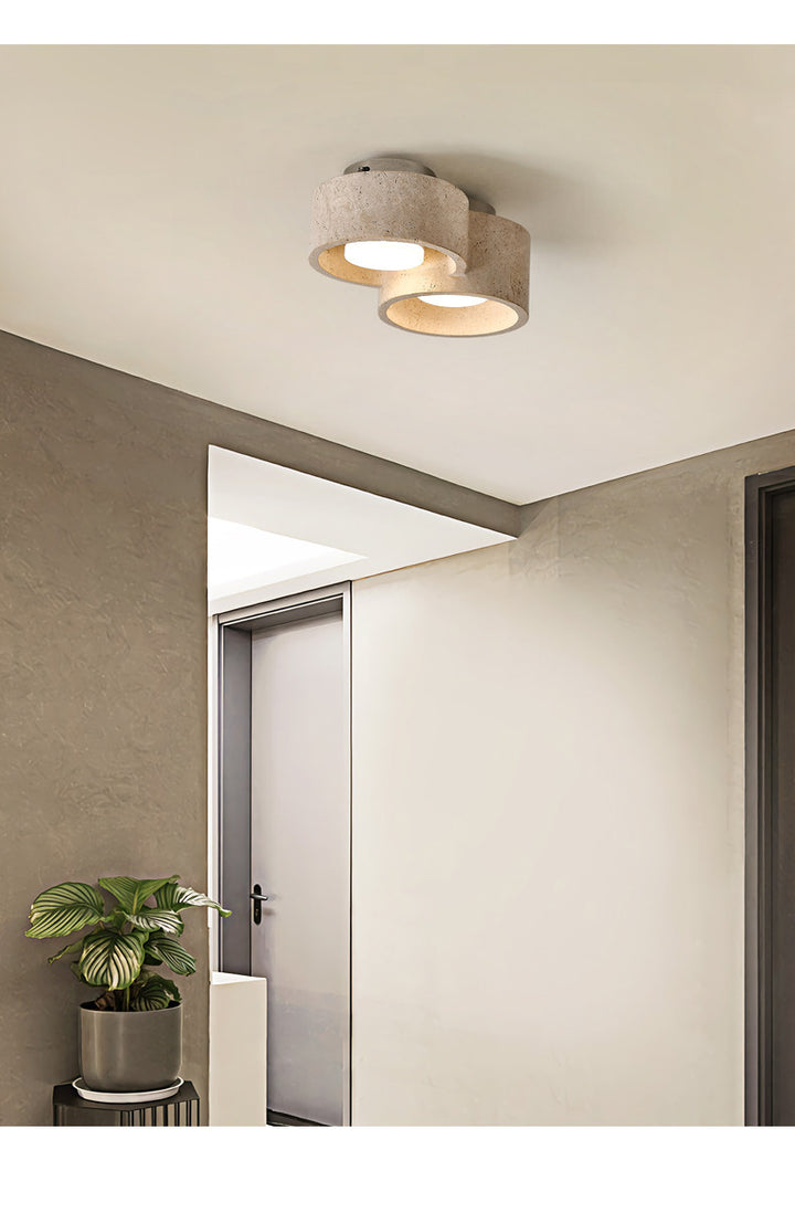 Trevi Travertine Cluster Ceiling Light