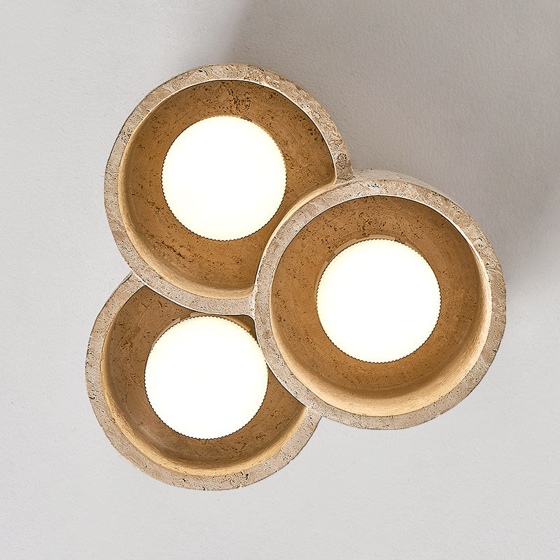 Trevi Travertine Cluster Ceiling Light