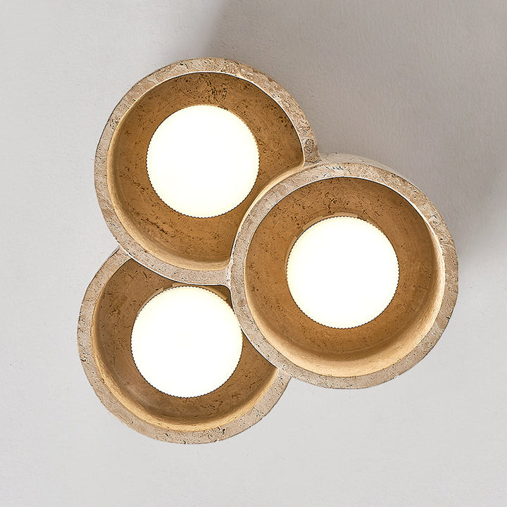 Trevi Travertine Cluster Ceiling Light