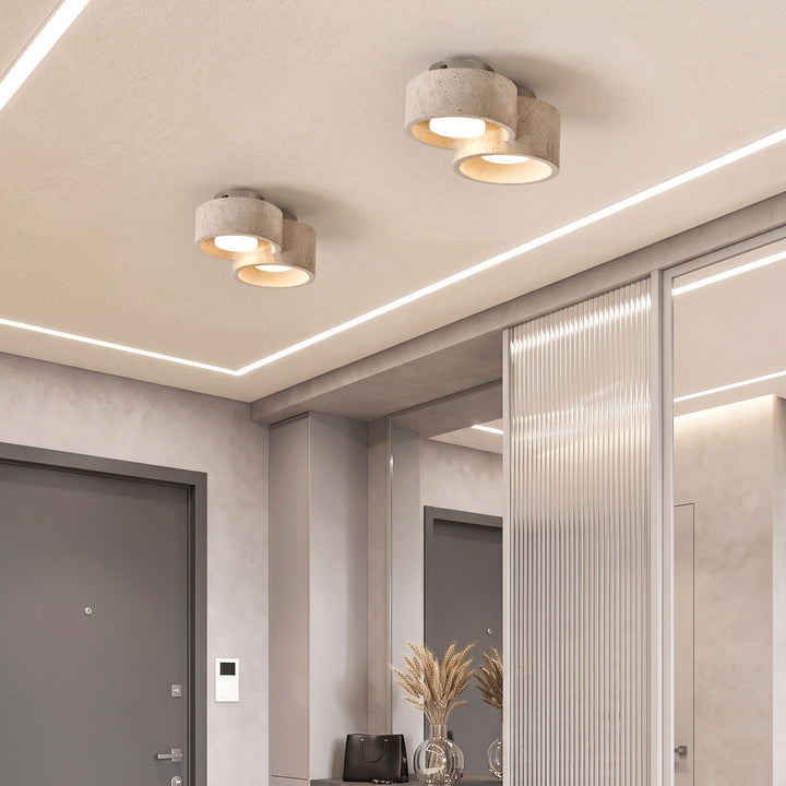 Trevi Travertine Cluster Ceiling Light