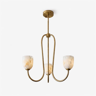 Lampadario Trillium Alabaster